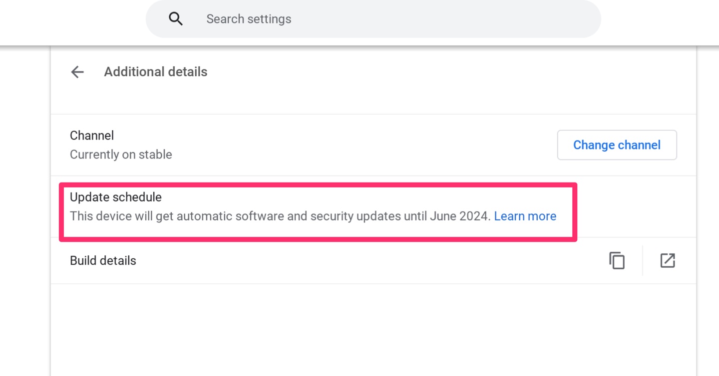 No more updates for your Chromebook date Blurts